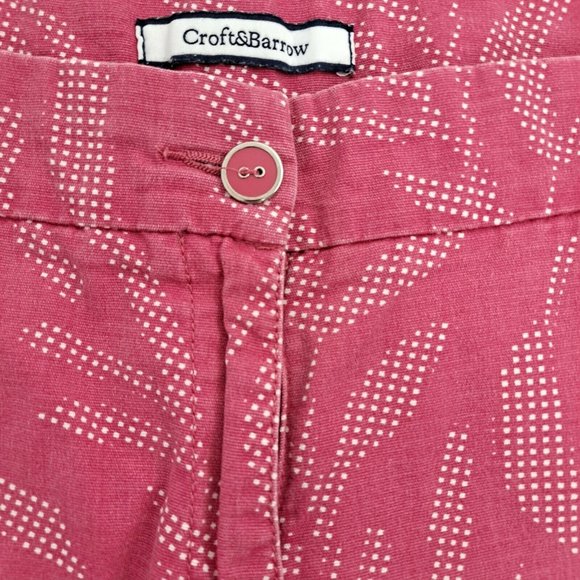 Croft & Barrow Women's Shorts Long Pink White Size 18 - Picture 4 of 11